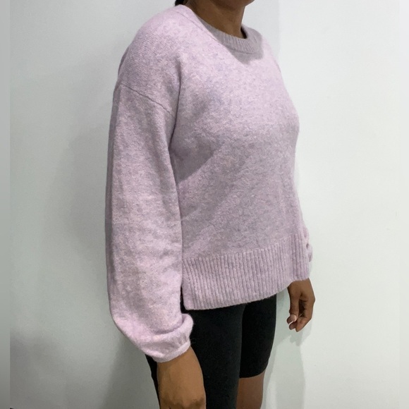 Madewell Round Neck Lavender Sweater Sz XXS - Picture 3 of 7